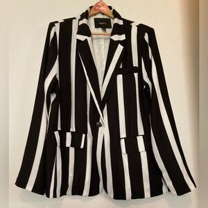 Forever 21 🟣 GUC Size 2X Striped Blazer